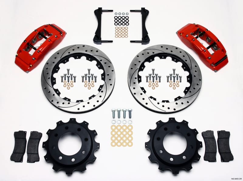 Wilwood — KIT,REAR,H2/2500,99-UP,4.63 CENTER REG,16.00 ROTOR,PERF DRILLED,RED