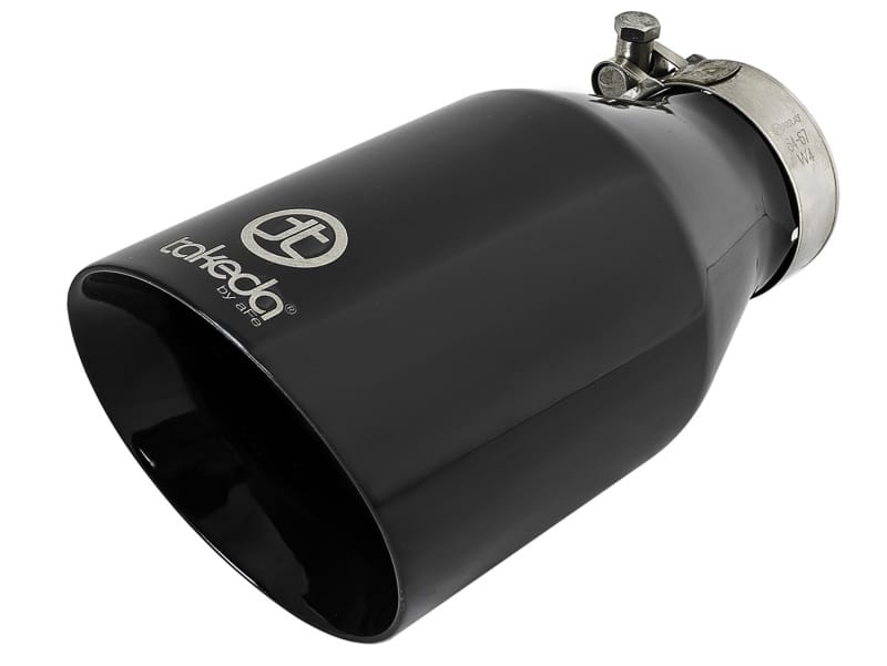 aFe — Takeda 409 Stainless Steel Clamp-on Exhaust Tip Black