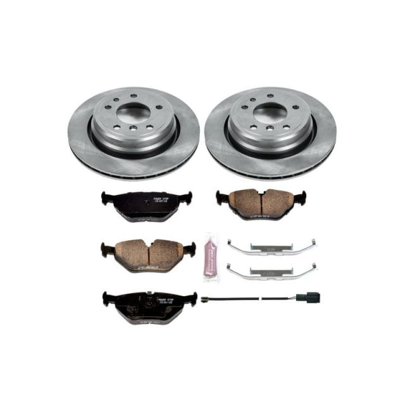 PowerStop — OE Stock Replacement Low-Dust Ceramic Brake Pad and Rotor Kit