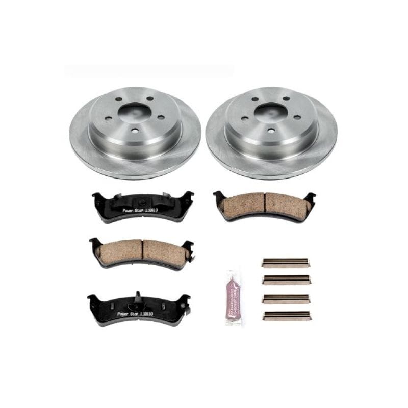 PowerStop — OE Stock Replacement Low-Dust Ceramic Brake Pad and Rotor Kit