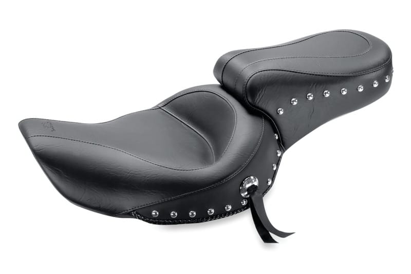 Mustang Motorcycle — Mustang 06-17 Harley Dyna Standard Touring 1PC Seat w/Studs - Black