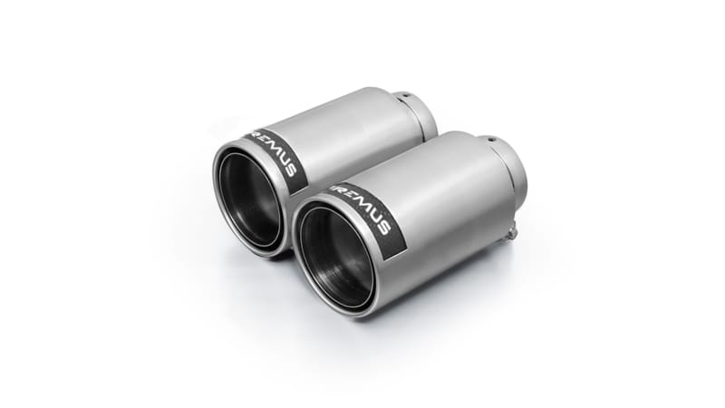Remus — Remus Stainless Steel 98mm Polished w/Carbon Insert Tail Pipe Set (Pair)