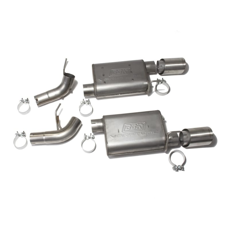 BBK — 2005-2010 MUSTANG GT 4.6L VARITUNE AXLE BACK EXHAUST KIT (439 STAINLESS)
Vari-Tune Axle Back Exhaust Kit