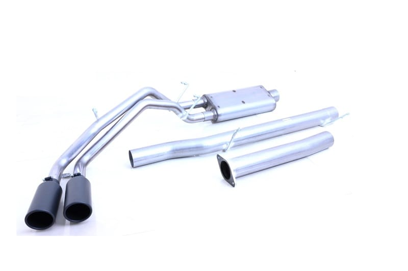 Gibson — Black Elite Cat-Back Dual Sport Exhaust System; Stainless