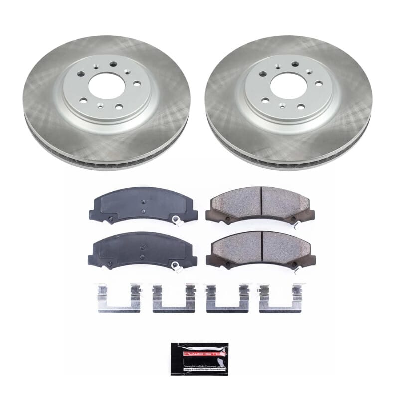 PowerStop — Semi-Coated Rotor and Low-Dust Ceramic Brake Pad Kit