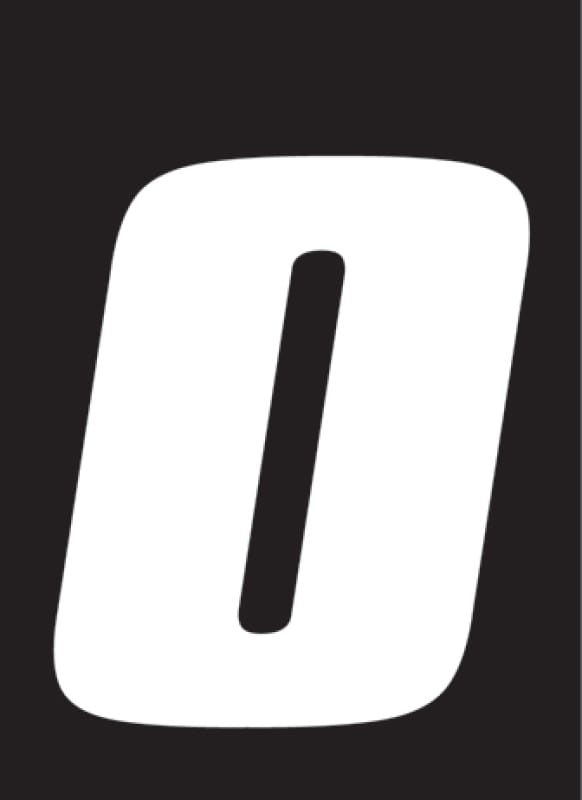 Hardline — Hardline Dirt Digits 3pk 5.5 in. - High Gloss Number 0 - White