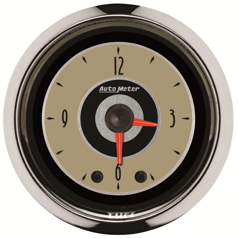 AutoMeter — GAUGE, CLOCK, 2 1/16", 12HR, ANALOG, CRUISER