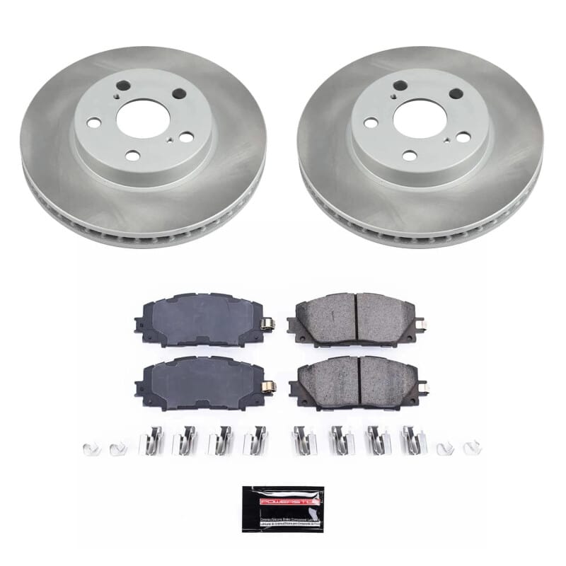 PowerStop — Semi-Coated Rotor and Low-Dust Ceramic Brake Pad Kit