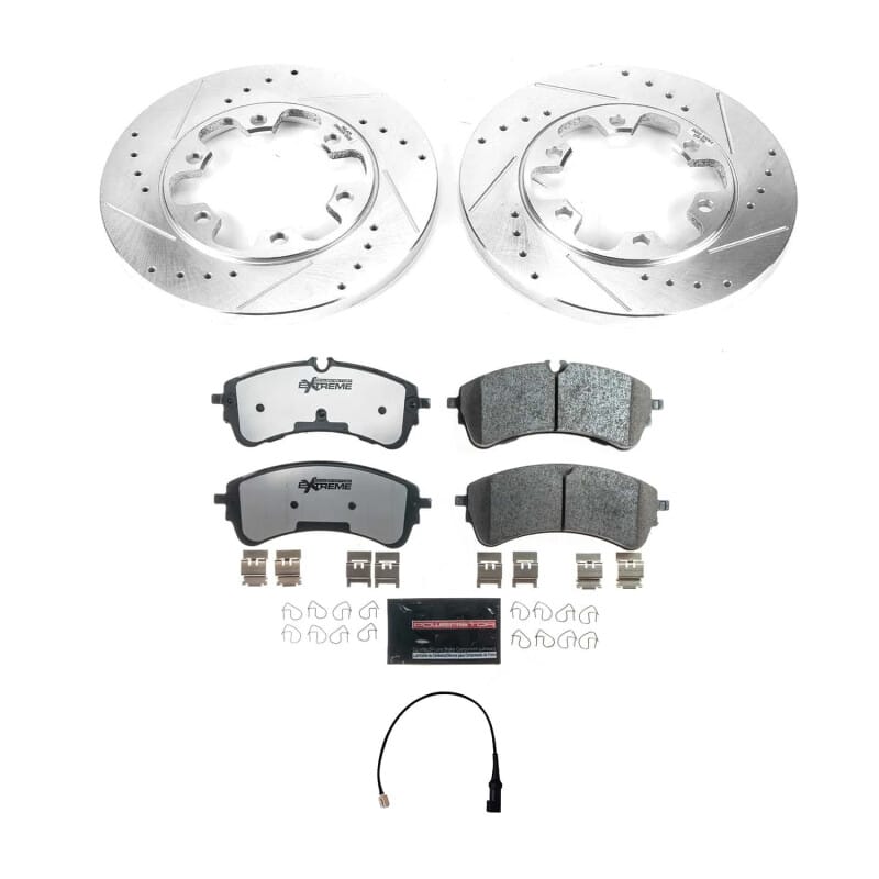 PowerStop — Z36 Truck and SUV Carbon-Fiber Ceramic Brake Pad and Drilled & Slotted Rotor Kit