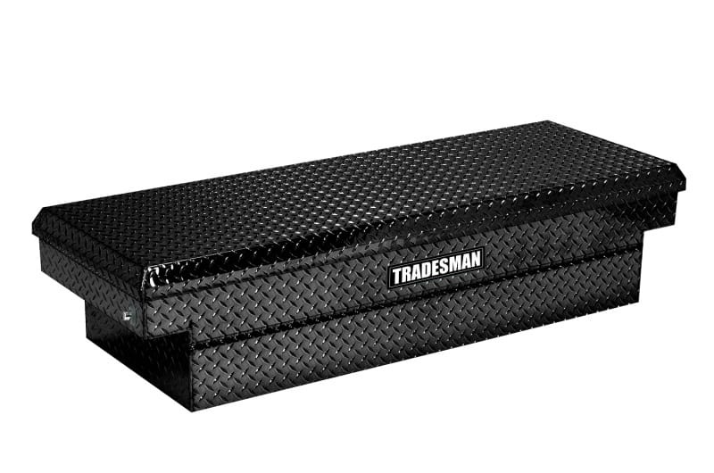 Tradesman — Tradesman Aluminum Single Lid HD 28 Cross Bed Truck Tool Box Deep Well (72in.) - Black
