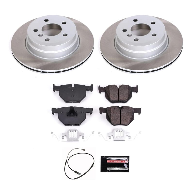 PowerStop — Semi-Coated Rotor and Low-Dust Ceramic Brake Pad Kit