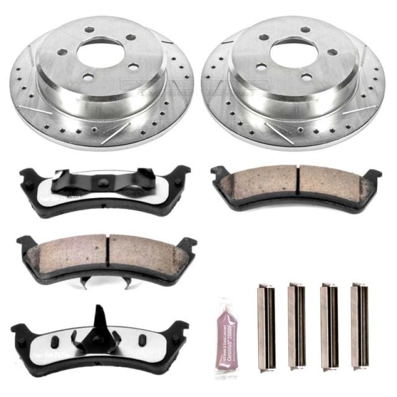 PowerStop — Z36 Truck and SUV Carbon-Fiber Ceramic Brake Pad and Drilled & Slotted Rotor Kit