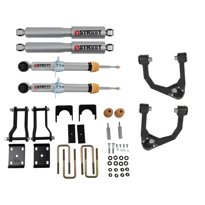 Belltech — Front And Rear Complete Kit W/ Street Performance Shocks
LOWERING KIT W/ STREET PERFORMANCE SHOCKS - 1043SP