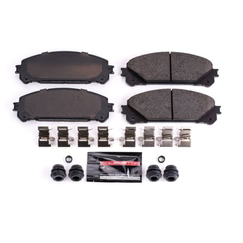 PowerStop — PowerStop - Z23 Daily Driver Carbon-Fiber Ceramic Brake Pads with Hardware Kit