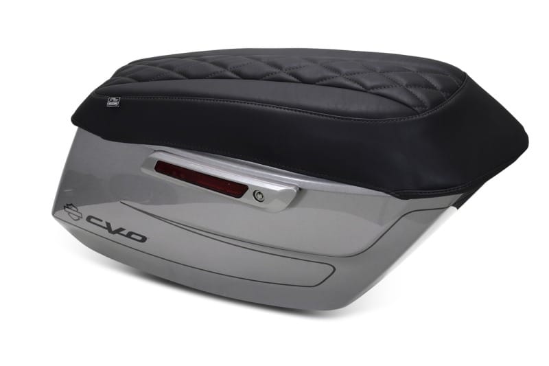 Mustang Motorcycle — Mustang 23-25 Harley CVO Road Glide (ST) Deluxe Diamond Saddlebag Lid Covers