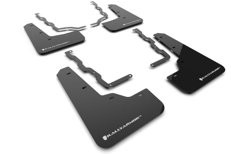 Rally Armor — Black Mud Flap/White Logo