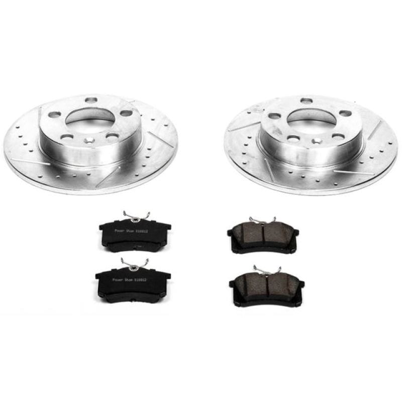 PowerStop — Z23 Daily Driver Carbon-Fiber Ceramic Brake Pad and Drilled & Slotted Rotor Kit