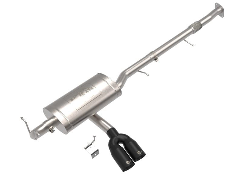 aFe — Rebel Series 3 IN 304 Stainless Steel Cat-Back Exhaust System w/Black Tip