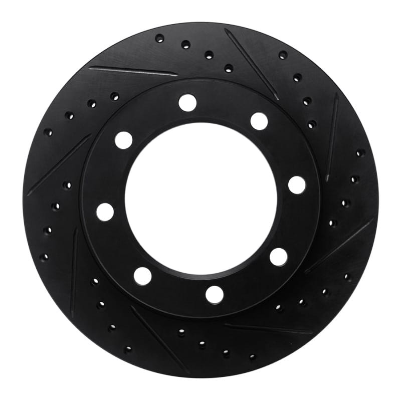 R1 Concepts — R1 Concepts Brake Rotor Drilled and Slotted Black