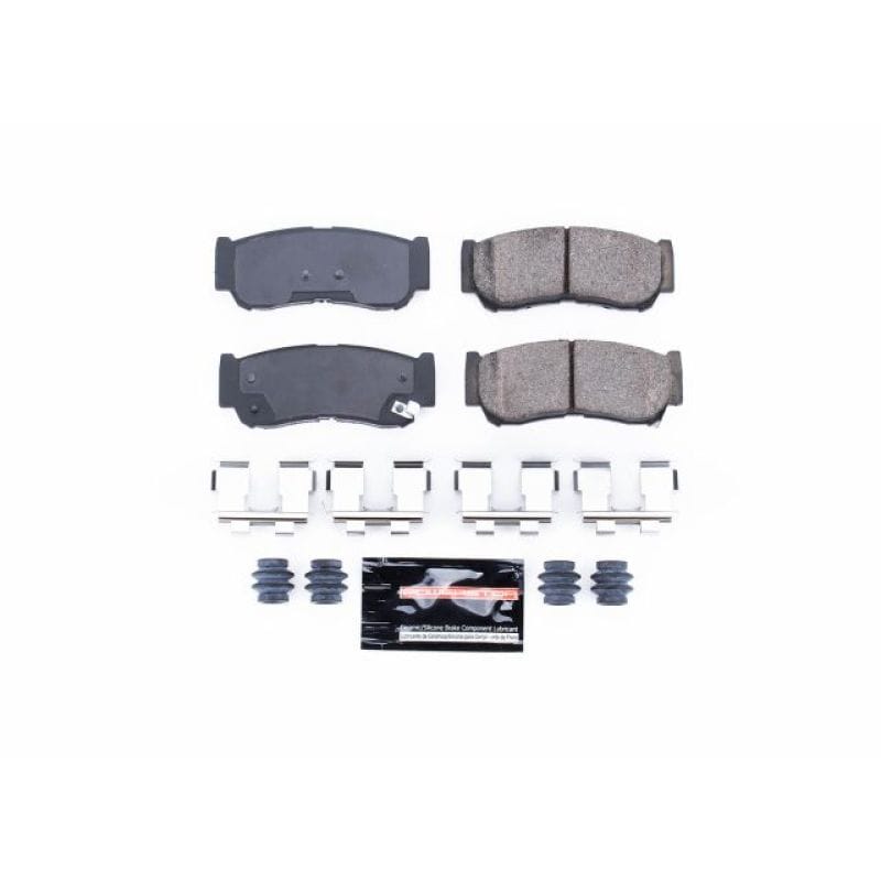 PowerStop — PowerStop - Z23 Daily Driver Carbon-Fiber Ceramic Brake Pads with Hardware Kit