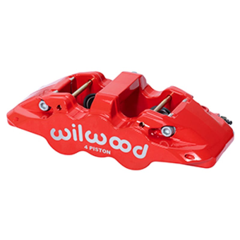 Wilwood — CALIPER,AERO4-DS,1.12,.81 ROTOR,DUST SEAL,RED