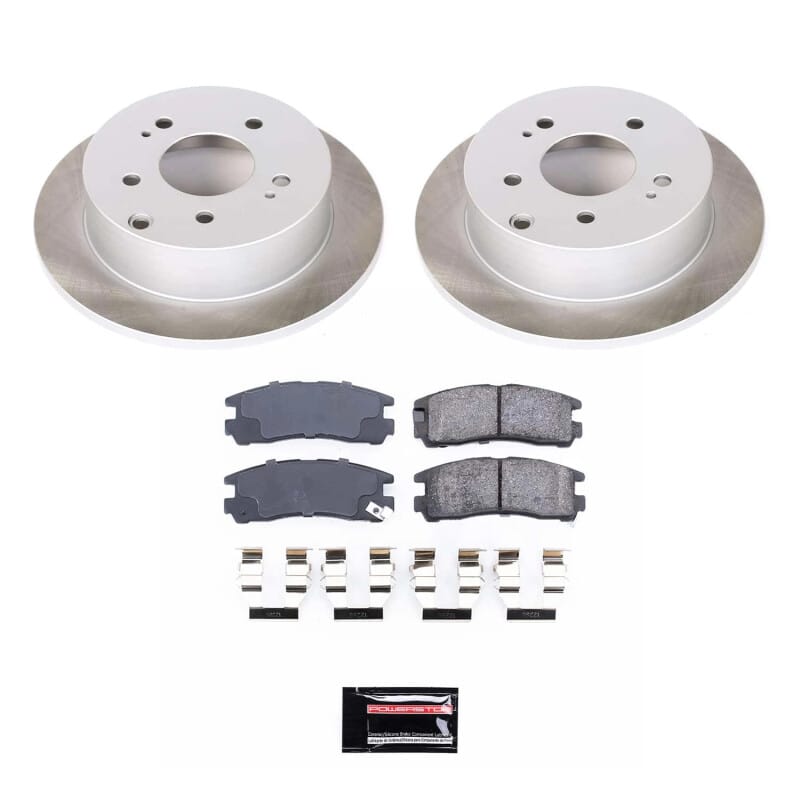 PowerStop — Semi-Coated Rotor and Low-Dust Ceramic Brake Pad Kit