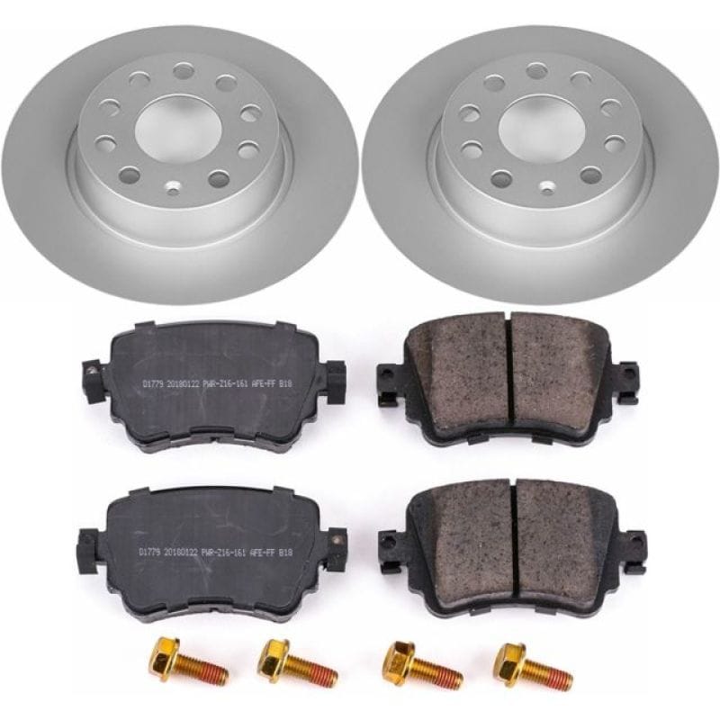 PowerStop — Genuine Geomet Coated Rotor and Carbon-Fiber Ceramic Brake Pad Kit