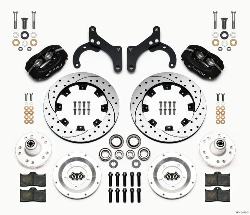 Wilwood — KIT,FRONT,IMPALA 59-64,VETTE 63-64,FDLI 12.19,SRP,BLACK POWER COAT