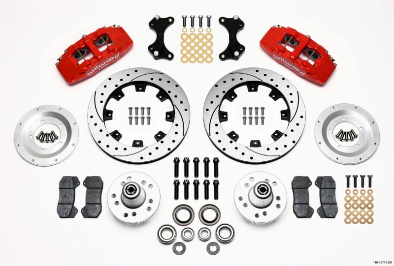 Wilwood — KIT,FRONT,WWE PRO SPINDLE,DP6 12.19 ROTOR,DRILLED,RED