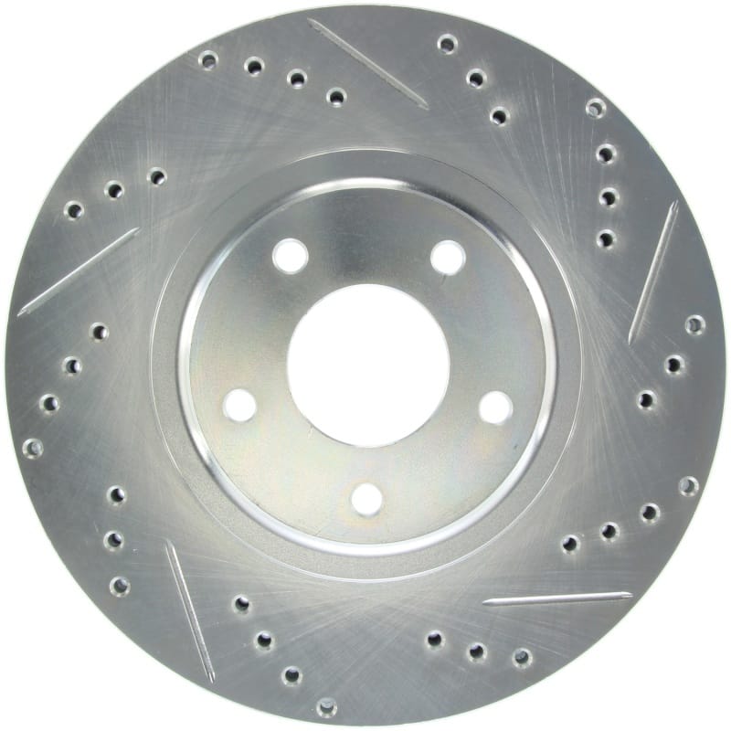 Stoptech — StopTech Select Sport Drilled and Slotted Brake Rotor; Front Left