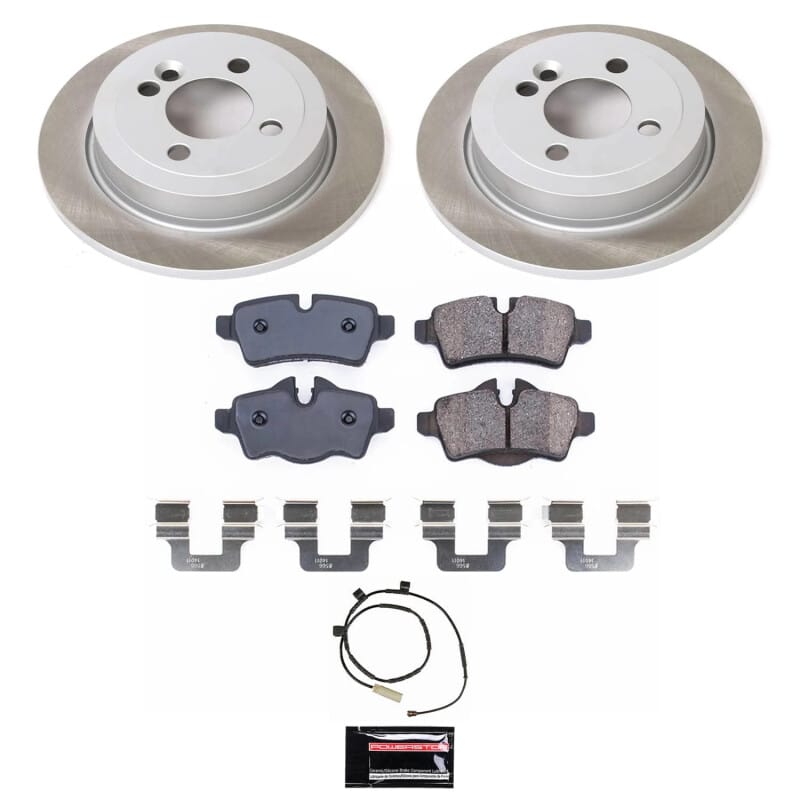 PowerStop — Semi-Coated Rotor and Low-Dust Ceramic Brake Pad Kit