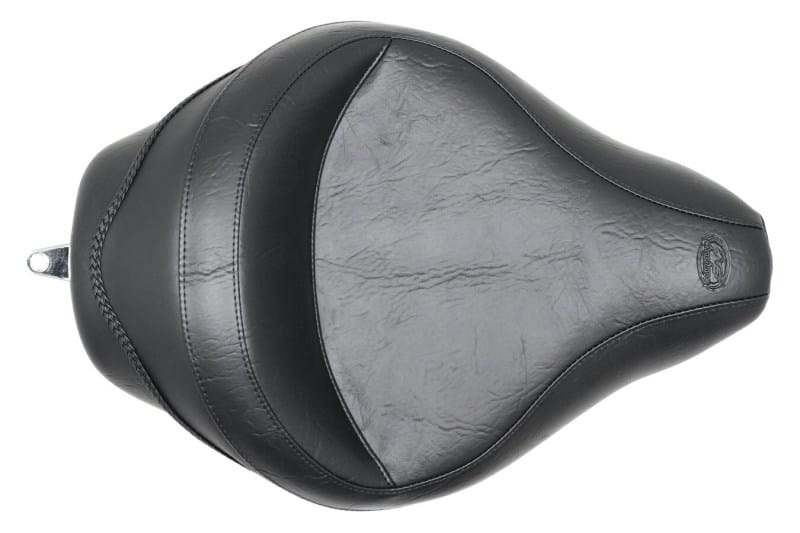 Mustang Motorcycle — Mustang 04-21 Harley Sportster 4.5 Gallon Wide Touring Solo Seat - Black