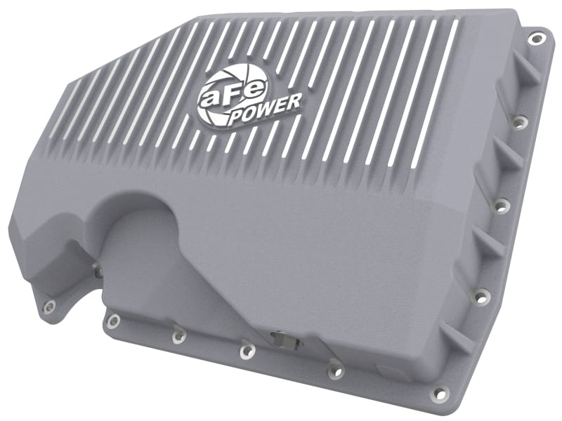 aFe — aFe POWER Street Series Engine Oil Pan Raw w/ Machined Fins