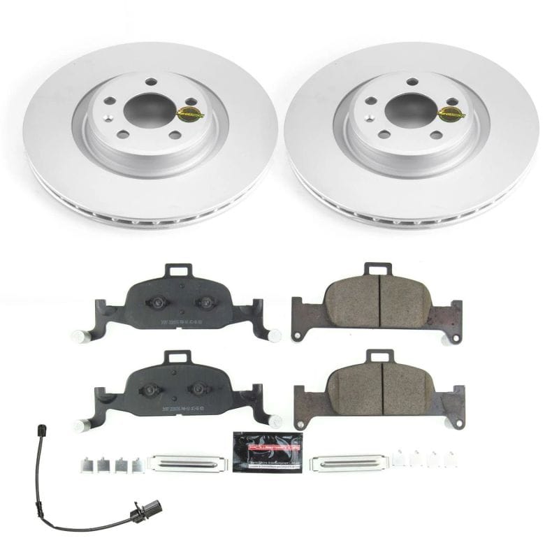 PowerStop — Genuine Geomet Coated Rotor and Carbon-Fiber Ceramic Brake Pad Kit