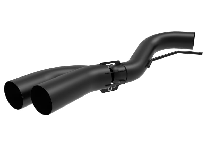 aFe — Rebel 409 Stainless Steel DPF-Back Exhaust System w/ Dual Black Tips