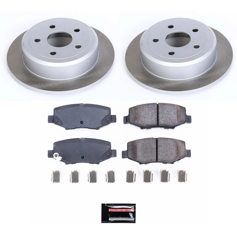 PowerStop — Semi-Coated Rotor and Low-Dust Ceramic Brake Pad Kit