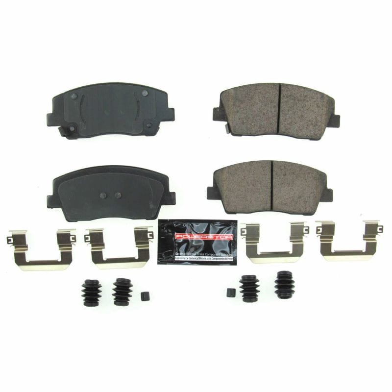 PowerStop — PowerStop - Z23 Daily Driver Carbon-Fiber Ceramic Brake Pads with Hardware Kit