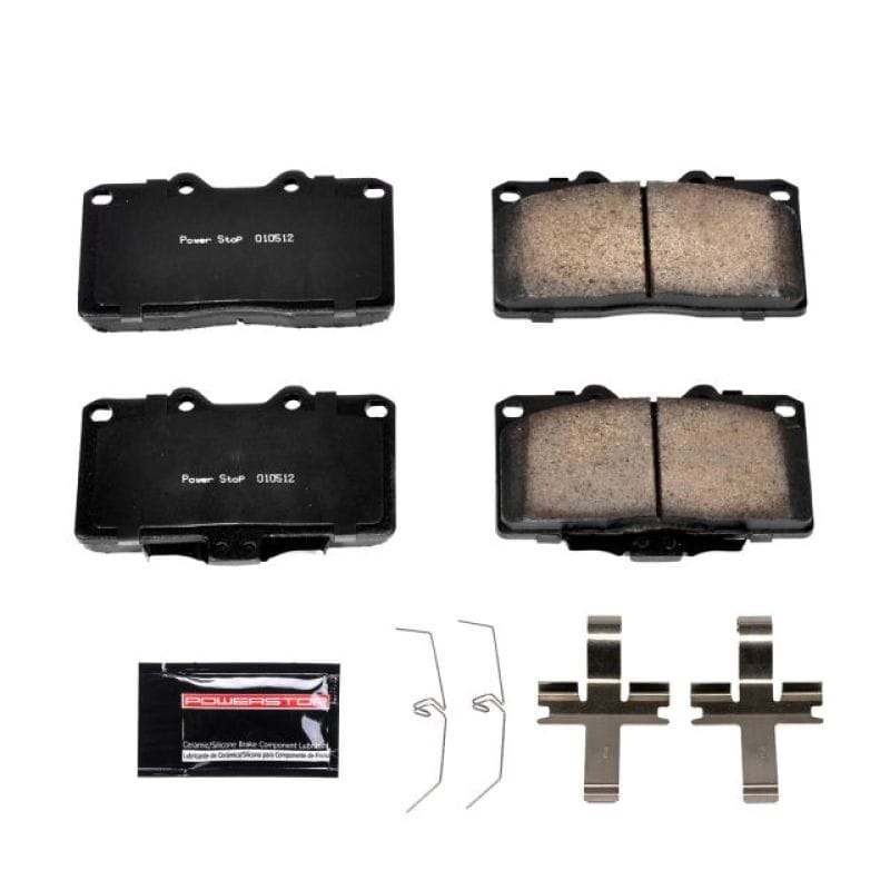 PowerStop — PowerStop - Z23 Daily Driver Carbon-Fiber Ceramic Brake Pads with Hardware Kit