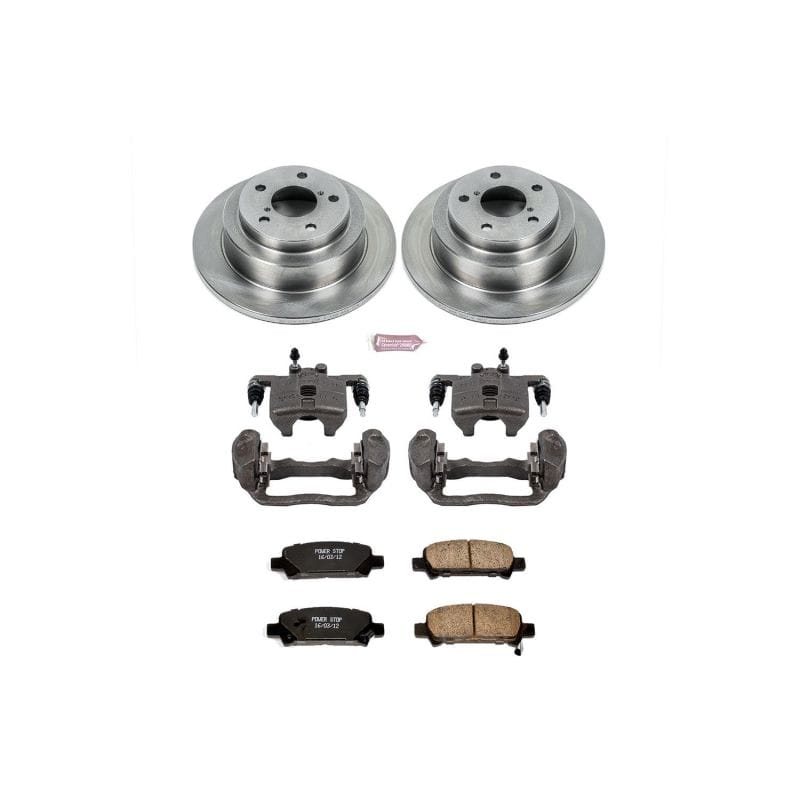 PowerStop — OE Stock Replacement Low-Dust Ceramic Brake Pad, Rotor and Caliper Kit
