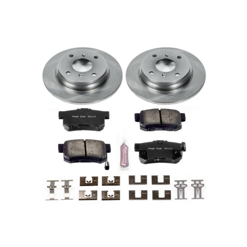 PowerStop — OE Stock Replacement Low-Dust Ceramic Brake Pad and Rotor Kit