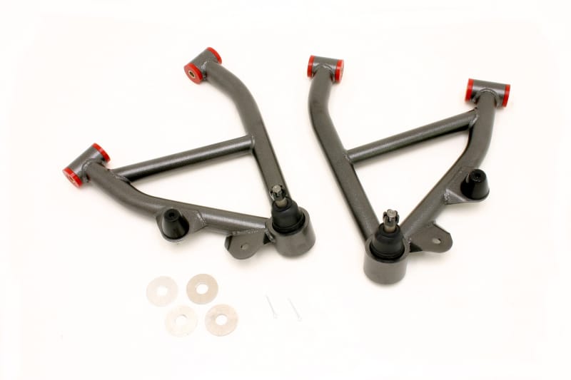 BMR Suspension — A-arms, Lower, DOM, Non-adjustable, Polyurethane Bushings, No Spring Pocket