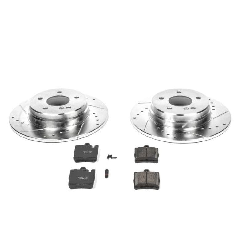 PowerStop — Z23 Daily Driver Carbon-Fiber Ceramic Brake Pad and Drilled & Slotted Rotor Kit