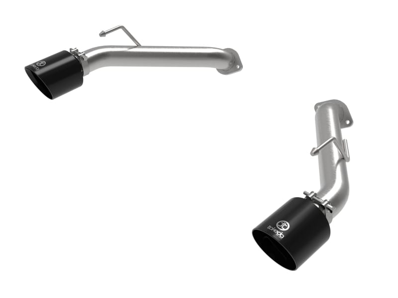 aFe — Takeda 2-1/2 IN 304 Stainless Steel Axle-Back Exhaust System w/ Black Tips