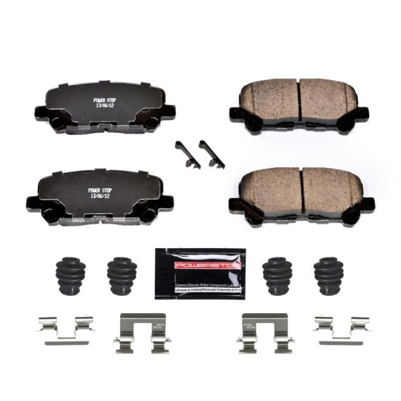 PowerStop — PowerStop - Z23 Daily Driver Carbon-Fiber Ceramic Brake Pads with Hardware Kit