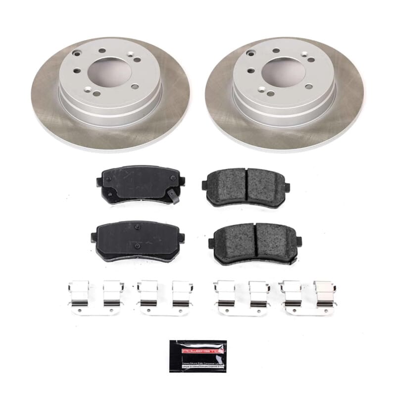 PowerStop — Semi-Coated Rotor and Low-Dust Ceramic Brake Pad Kit