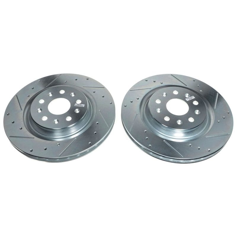 PowerStop — PowerStop Evolution Performance Drilled, Slotted & Plated Brake Rotor Pair