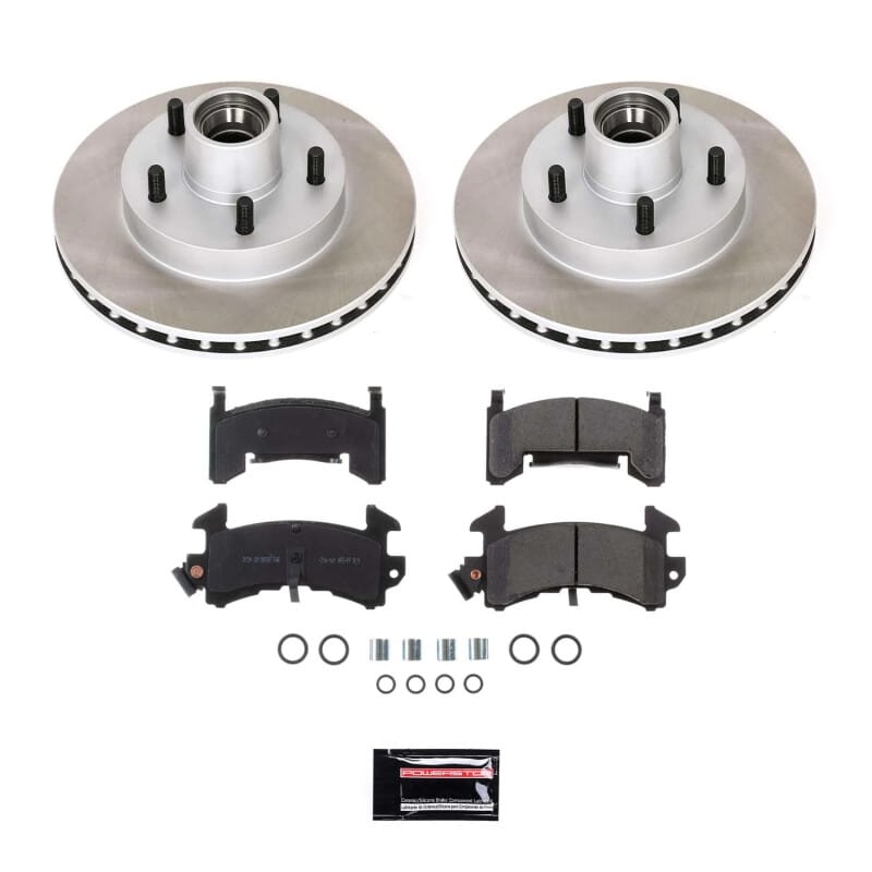 PowerStop — Semi-Coated Rotor and Low-Dust Ceramic Brake Pad Kit