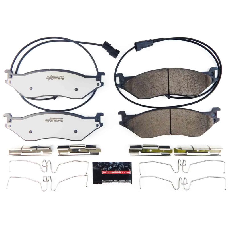 PowerStop — PowerStop - Z36 Truck and SUV Carbon-Fiber Ceramic Brake Pads with Hardware Kit
