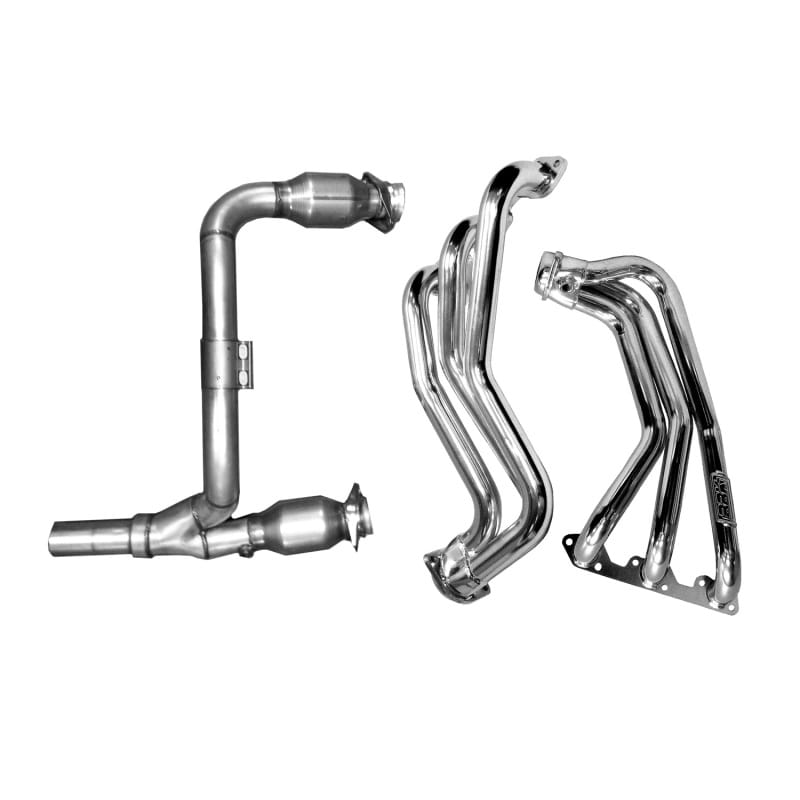 BBK — 2007-11 JEEP WRANGLER 3.8 1-5/8 LONG TUBE HEADERS W/CATS Y PIPE (SILVER CERAMIC)
Long Tube Exhaust Header