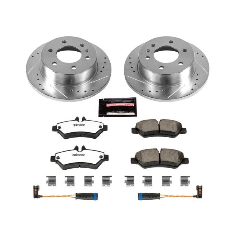 PowerStop — Z36 Truck and SUV Carbon-Fiber Ceramic Brake Pad and Drilled & Slotted Rotor Kit
